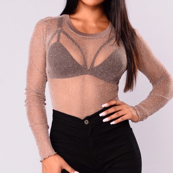 Fashion Nova Tops - Sheer mesh top